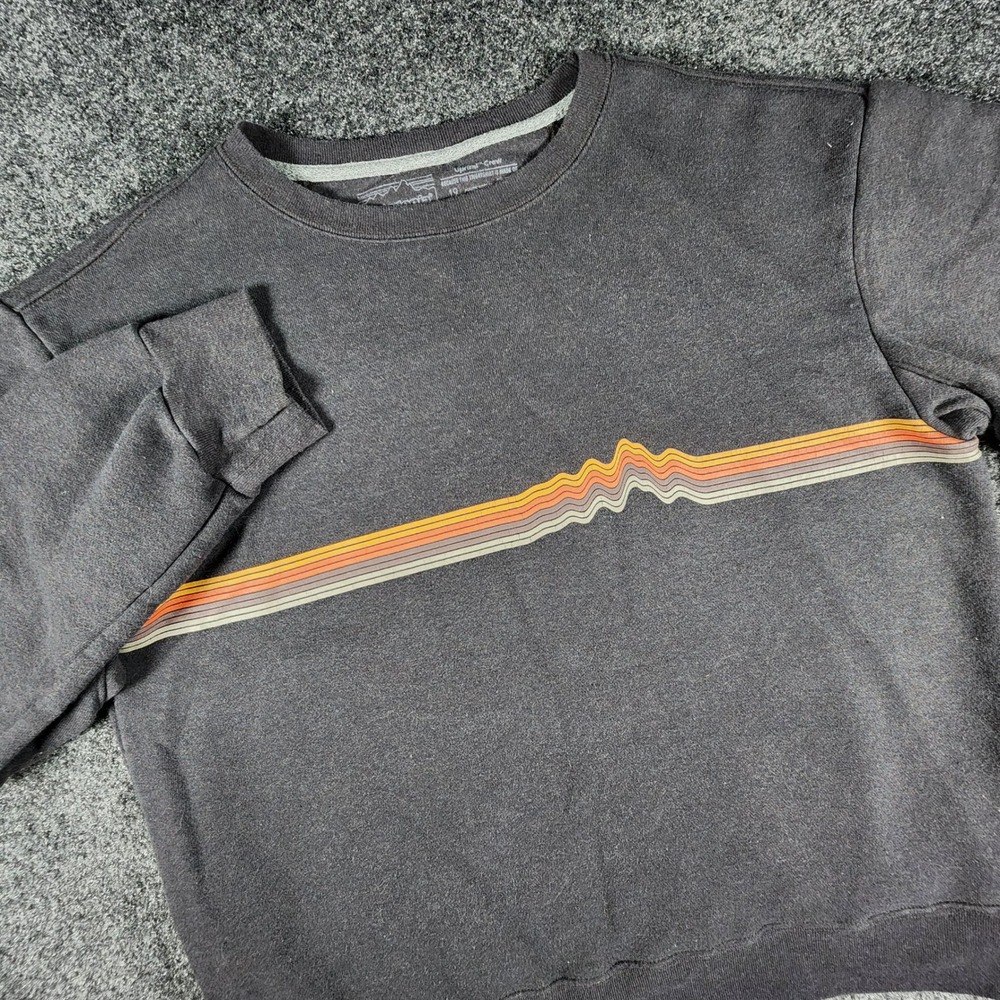 Patagonia Uprisal Crew Sweatshirt Mens Medium Grey 39646 Graphic Pullover